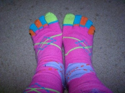 Me in toe socks!